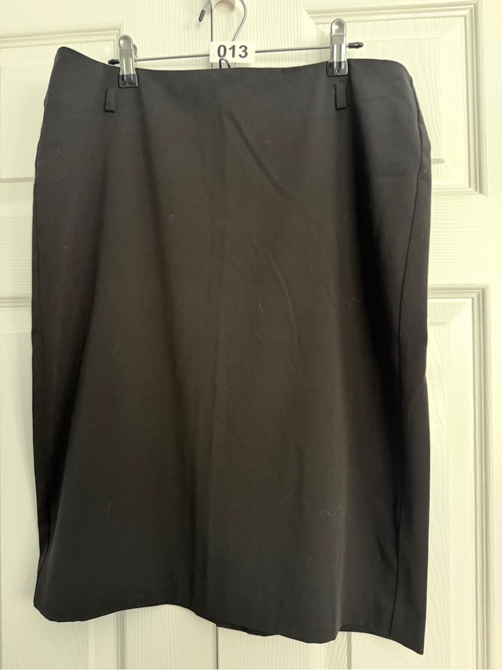 Nine & Co. Dark Black Stretch Pencil Skirt